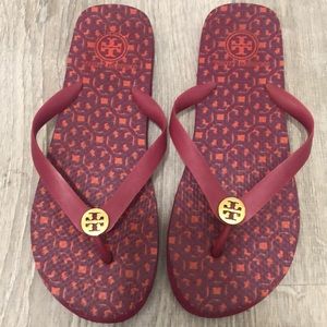 Pink Tory Burch Flip Flops